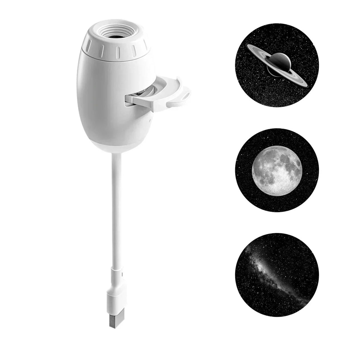 ๐ก๐2-in-1 Galaxy Star Projector USB Night Light for Indoor Decor