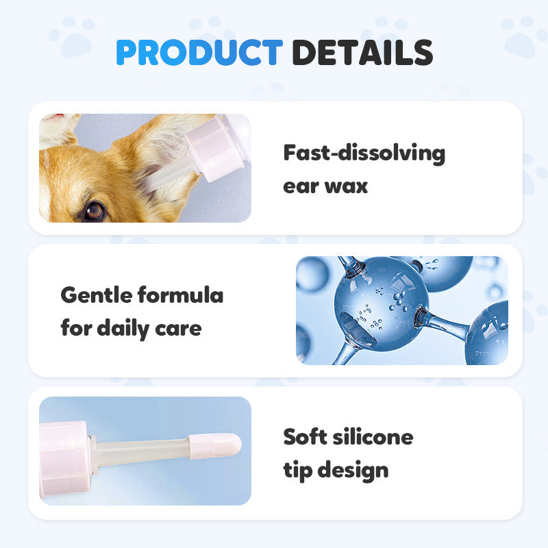 🎁 BUY 2 GET 1 FREE! ✨ Pet Ear Cleaner – Gentle Aloe Formula for Dogs & Cats, Prevents Infections & Odor 🌿👂