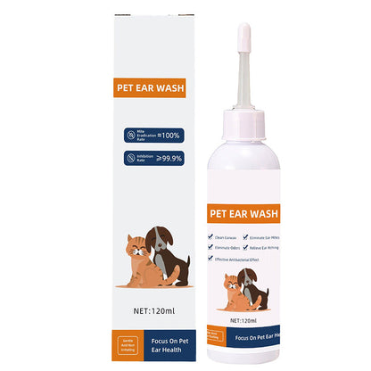 🐾 BUY 2 GET 1 FREE! ✨ Pet Ear Cleaner - Gentle Formula with Soothing Aloe for Dogs & Cats, Prevents Infections & Odor 🌿👂