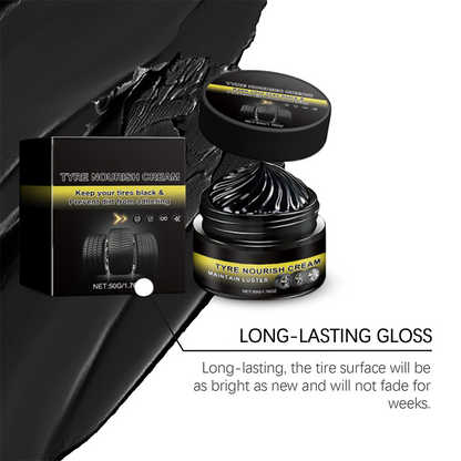 🚗 BUY 1 GET 1 FREE✨ Tire Wax – Restores Black Gloss, Blocks UV, Repels Dirt & Easy Quick🛞