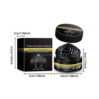 🚗 BUY 1 GET 1 FREE✨ Tire Wax – Restores Black Gloss, Blocks UV, Repels Dirt & Easy Quick🛞