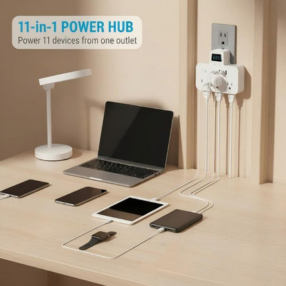 Multi-Port Outlet Extender with USB Ports