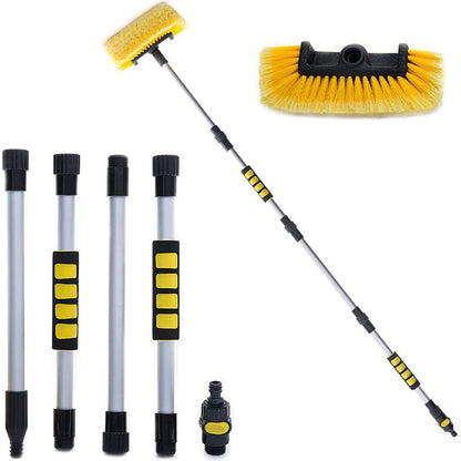 🚗 Extendable Car Wash Brush – 60" Long Handle, 360° Clean! ✨ Reach higher, scrub smarter – gentle on paint, tough on dirt! 🧼💦
