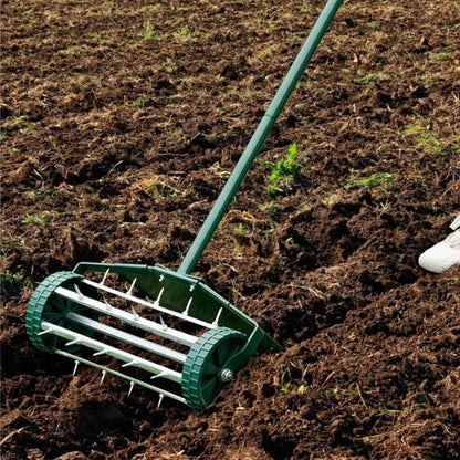 ⏳Limited-time 50% off⏰Rolling Lawn Aerator with Handle🏡🌱