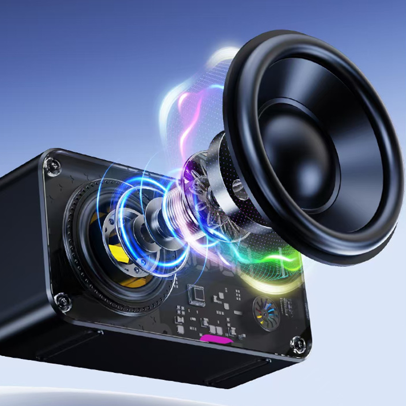 Bluetooth Speaker with RGB Lights & Alarm Clock