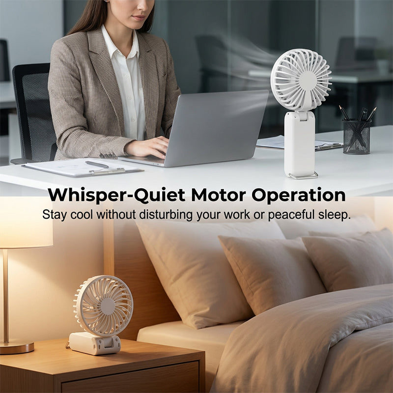USB Rechargeable Mini Fan with Adjustable Speeds