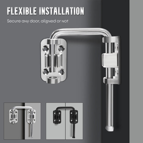 Multi-Angle Security Barrel Bolt Latch