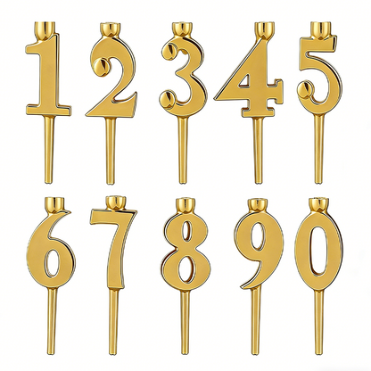 Birthday Cake Decorative Number Topper (0-9)