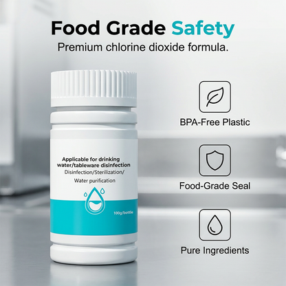 Food-Grade Chlorine Dioxide Water Purification Tablets