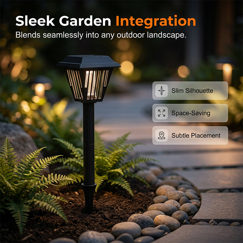 Outdoor Solar Powered Mosquito Killer Lamp-Stake or Stand Use